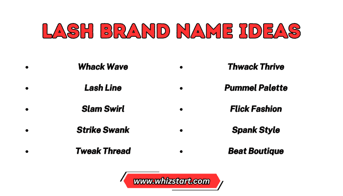 Lash Brand Name Ideas