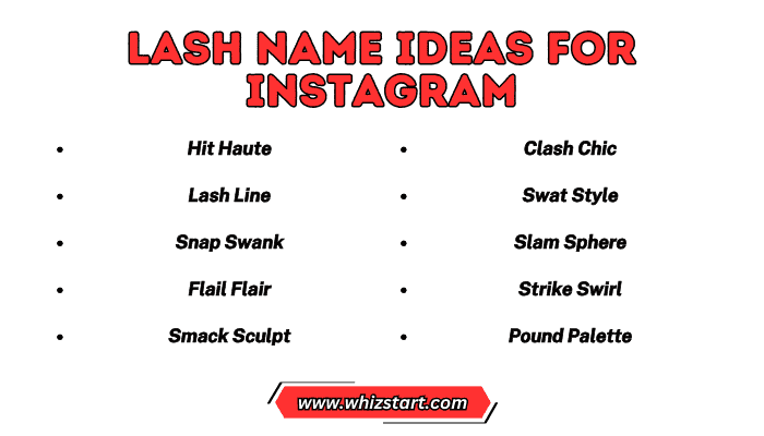 Lash Name Ideas for Instagram