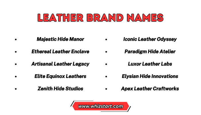 Leather Brand Names