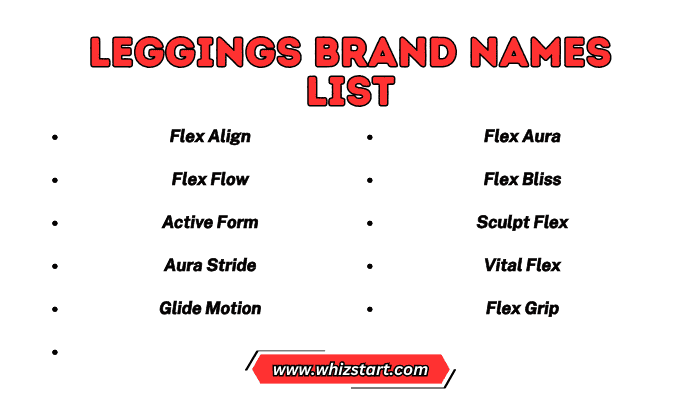 Leggings Brand Names List