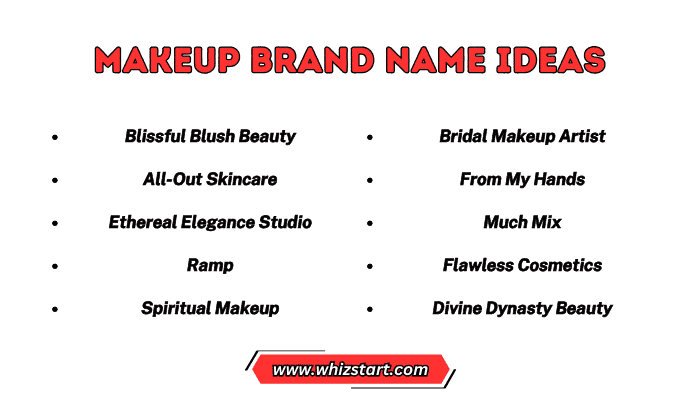 Makeup Brand Name Ideas