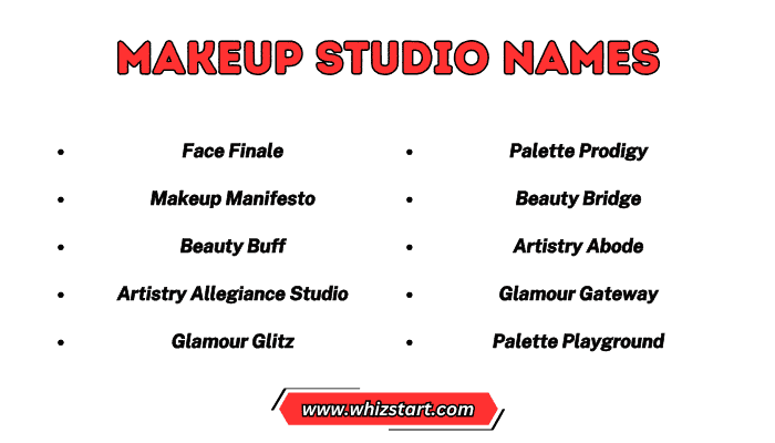 Makeup Studio Names