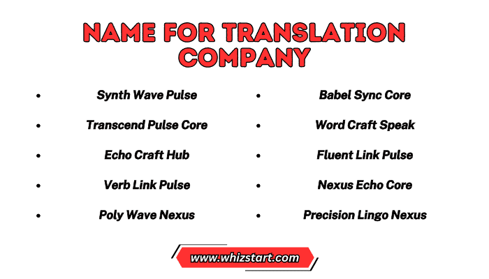 Name For Translation Company
