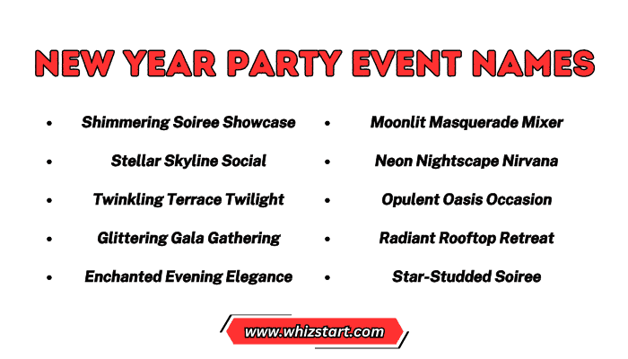 New Year Party Event Names