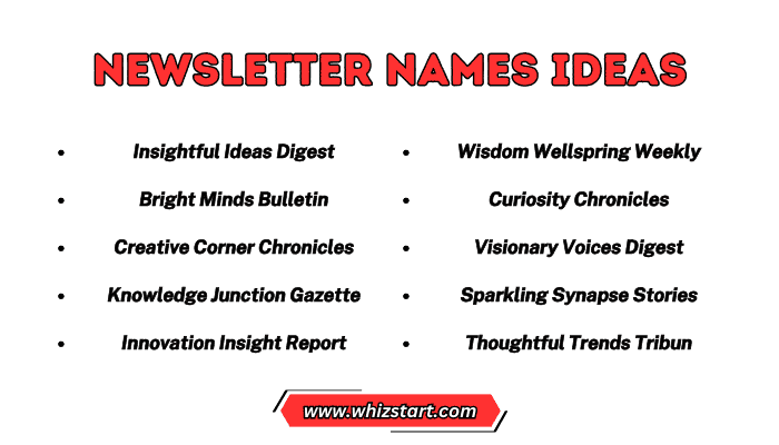Newsletter Names Ideas