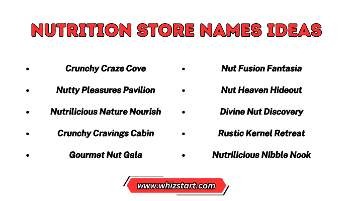 Nutrition Store Names Ideas