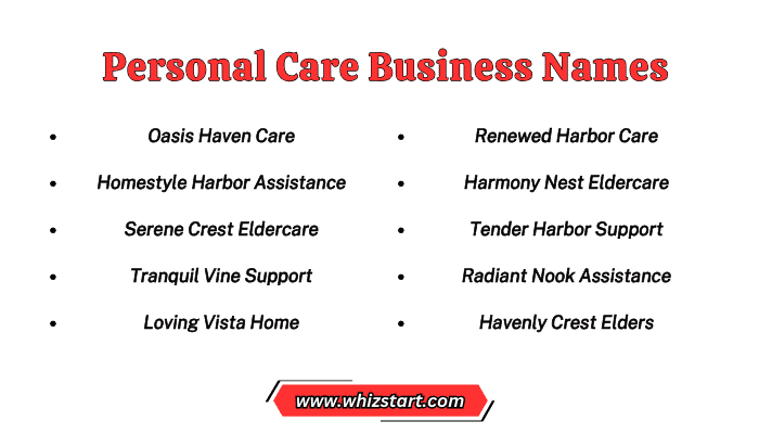 Personal Care Business Names