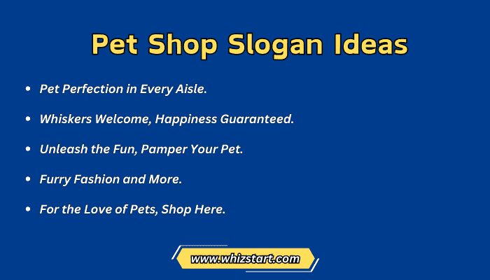 Pet Shop Slogan Ideas