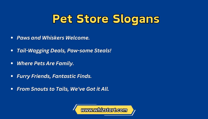 Pet Store Slogans
