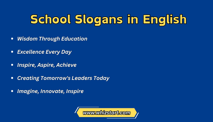 School Slogans in English