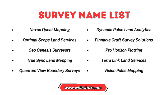 Survey Name List