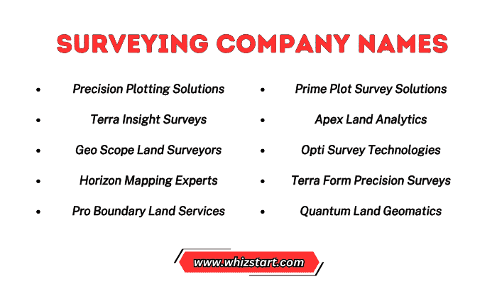 Surveying Company Names
