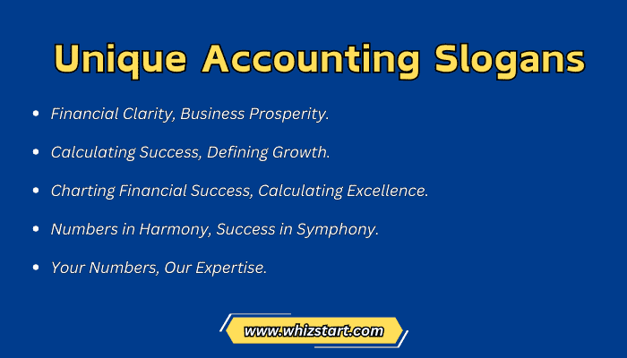Unique Accounting Slogans