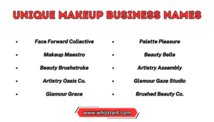 Makeup Artist Business Name Ideas: 90+ Unique Ideas to Pick - Whiz Start