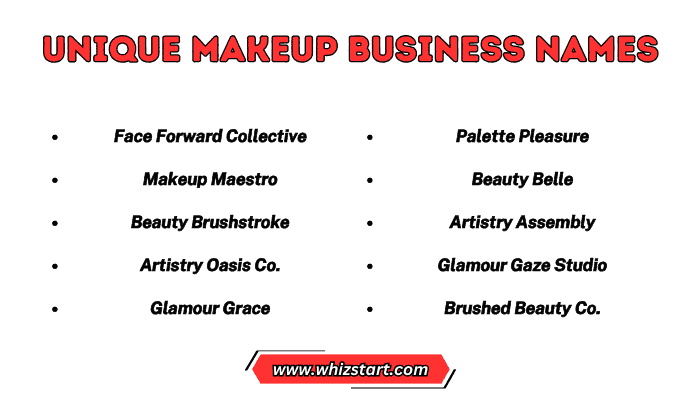 Unique Makeup Business Names