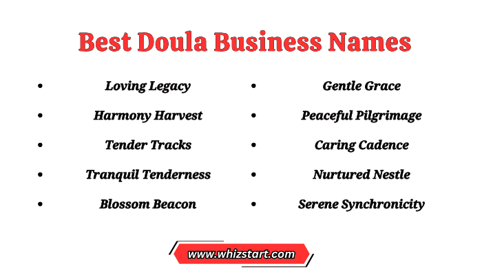 Best Doula Business Names