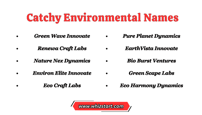 Catchy Environmental Names