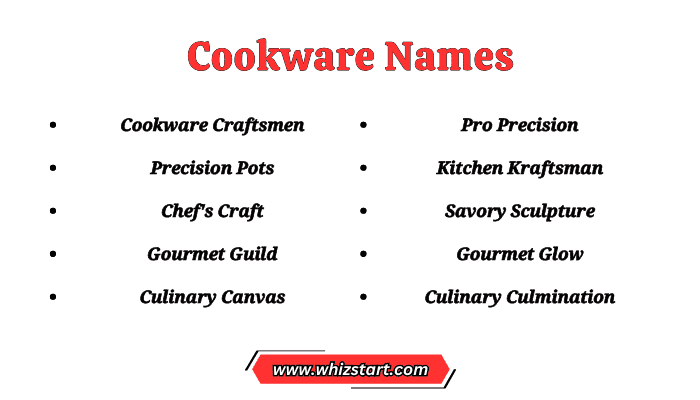 Cookware Names