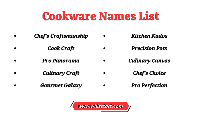 Cookware Names List