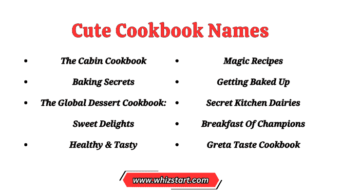 Cute Cookbook Names
