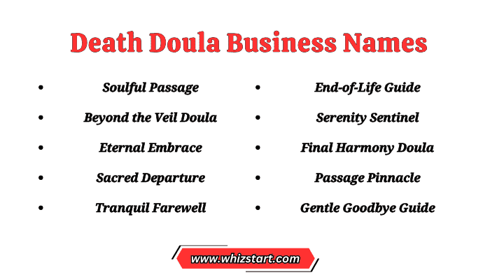 Death Doula Business Names