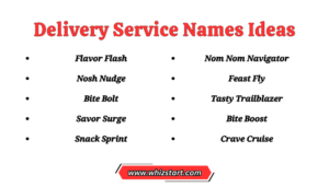 Unique And Funny Food Delivery Names Ideas To Use! - Whiz Start