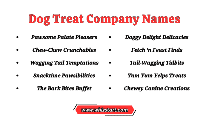 Dog Treat Company Names