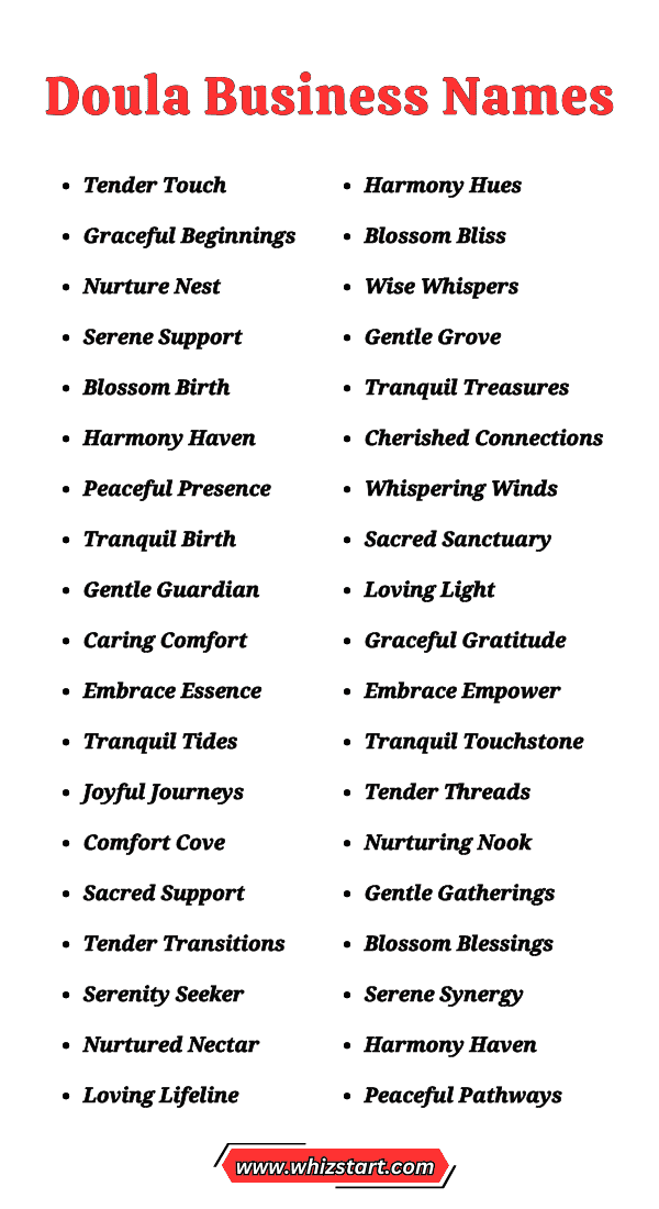 Doula Business Names