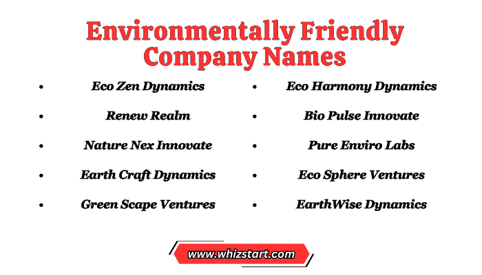 Environmentally Friendly Company Names