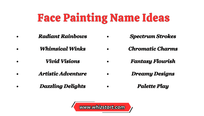 Face Painting Name Ideas
