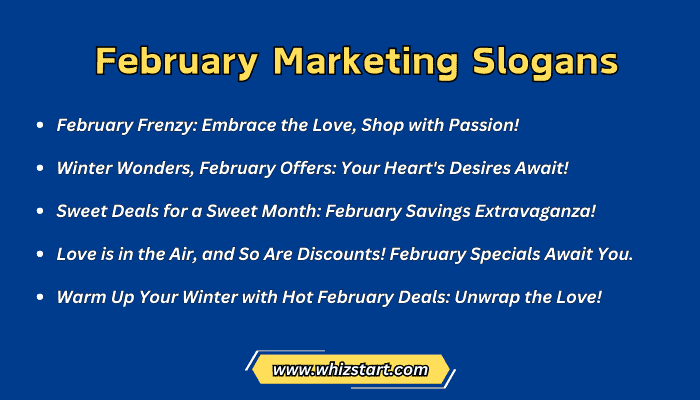 February Marketing Slogans