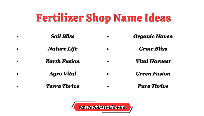 Fertilizer Shop Name Ideas