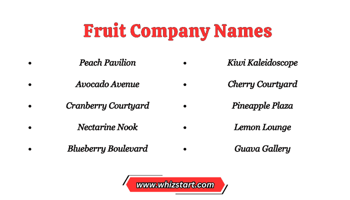 Fruit Company Names
