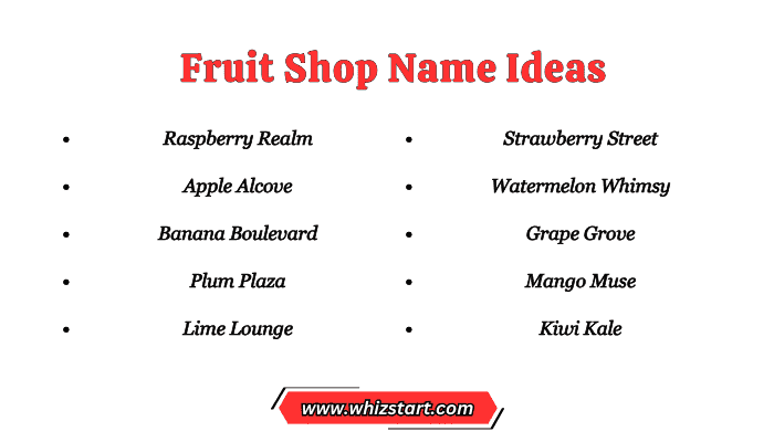 Fruit Shop Name Ideas