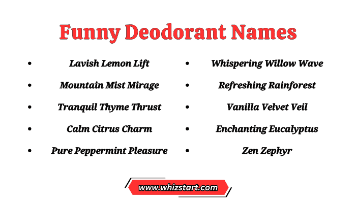 Funny Deodorant Names