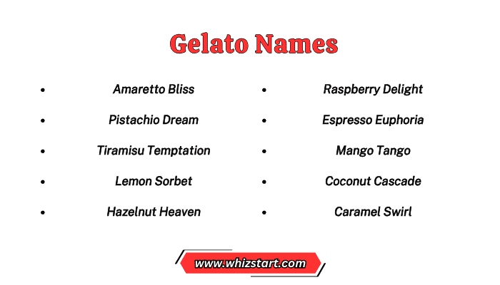Gelato Names