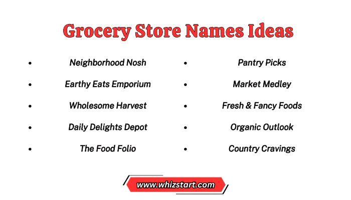 Grocery Store Names Ideas