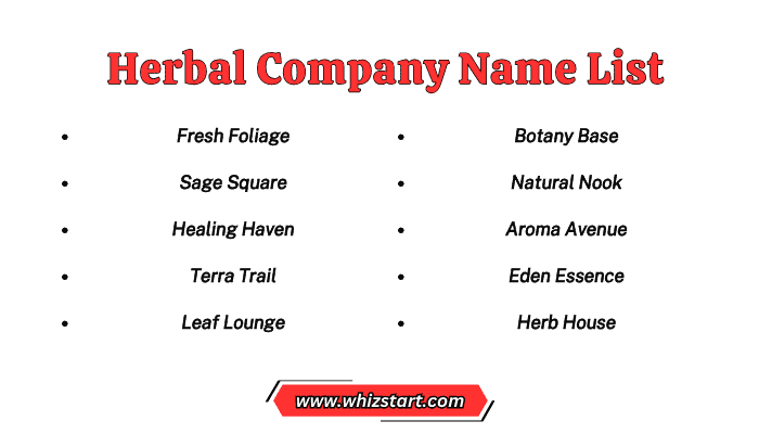 Herbal Company Name List