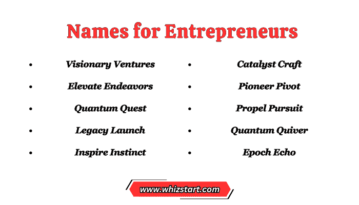 Names for Entrepreneurs