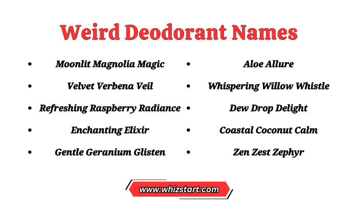 Weird Deodorant Names