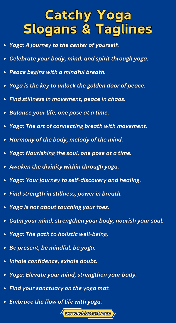 Yoga Taglines