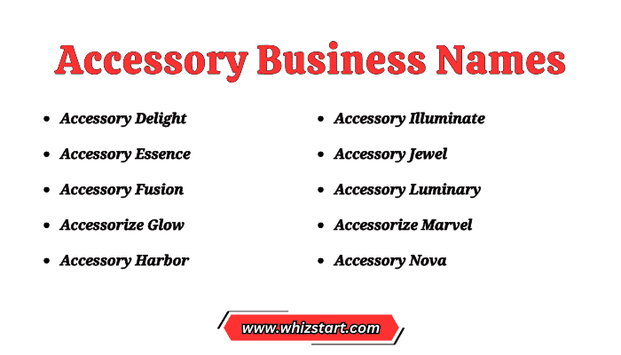 Accessory Business Names