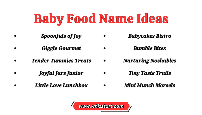 Baby Food Name Ideas