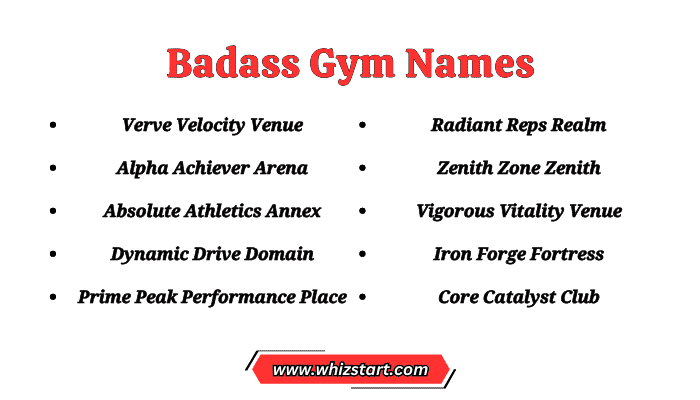 Badass Gym Names