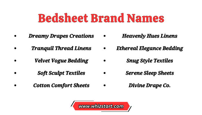 Bedsheet Brand Names