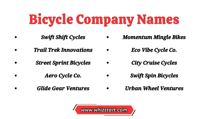 Bicycle Company Names