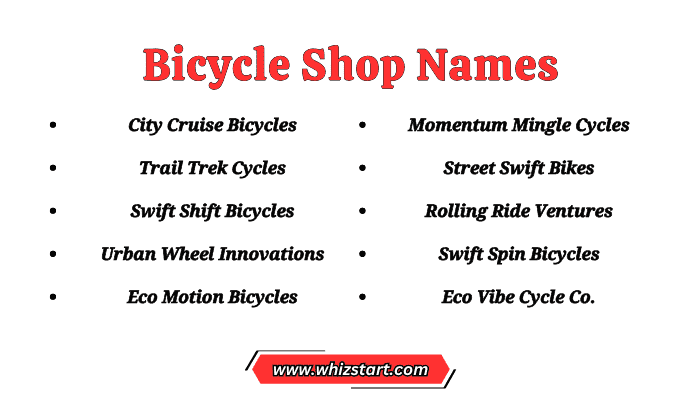 Bicycle Shop Names