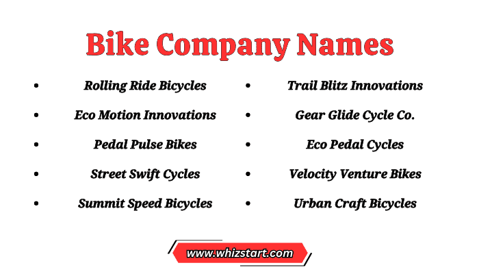 Bike Company Names