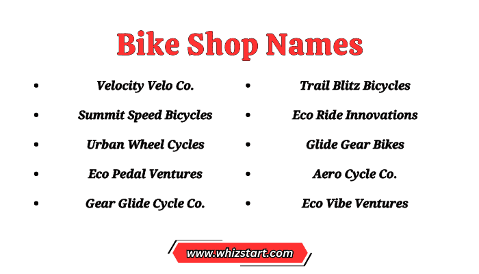 Bike Shop Names