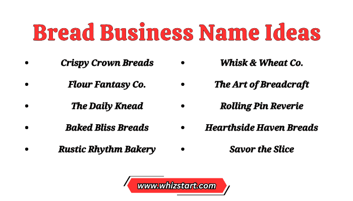 Bread Business Name Ideas